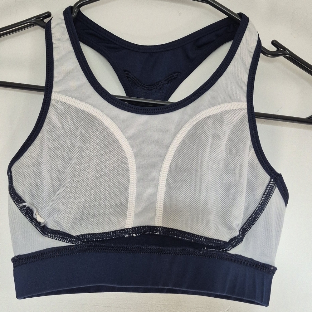 Adidas Blue Sports Bra Performance Intimates - Picture 3 of 5